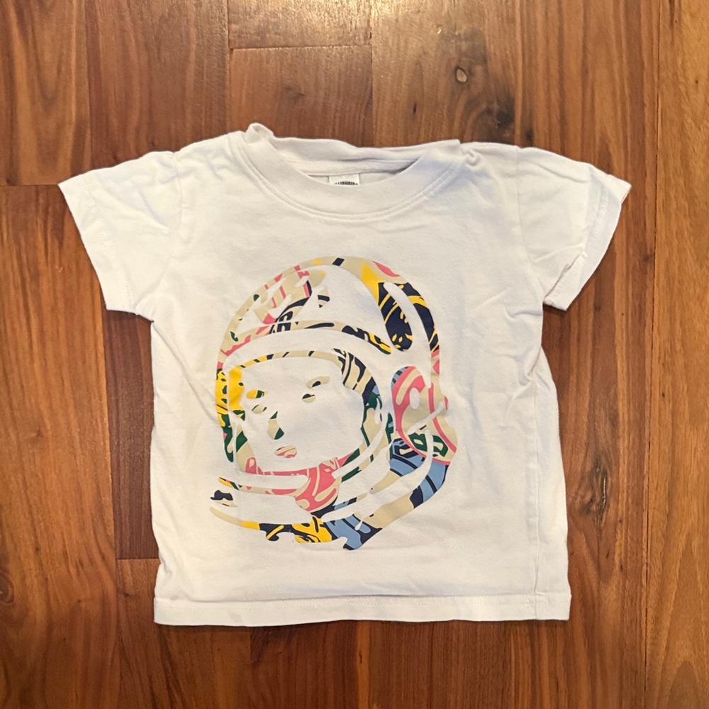 Billionaire Boys Club White Tee with Multicolor Graphic